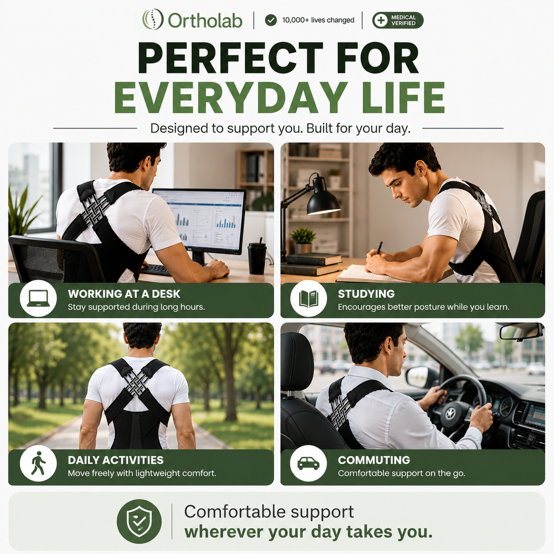Ortholab Posture Corrector Back Brace